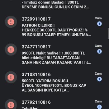 Vodafone'da Bahis Mesajları Sorunu