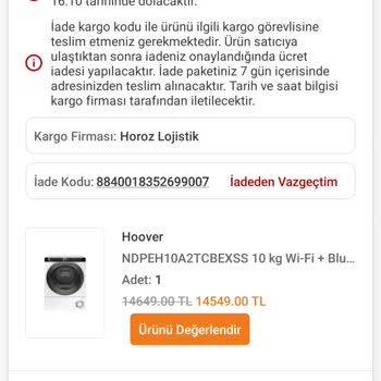 Horoz Lojistik İade Sürecinde Yaşanan Sorunlar