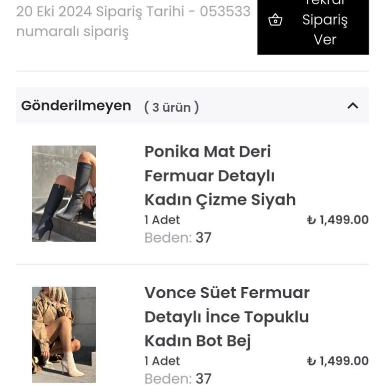 Geciken Sipariş Ve İletişim Sorunu