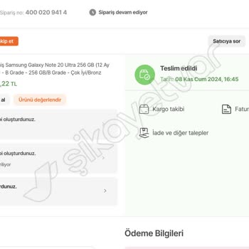Yanlış Ürün Gönderimi Ve Değişim Sorunu