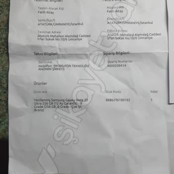 Yanlış Ürün Gönderimi Ve Değişim Sorunu