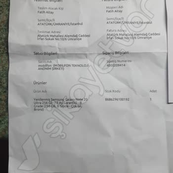 Yanlış Ürün Gönderimi Ve Değişim Sorunu