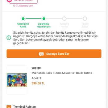 Geciken Sipariş Ve İlgisiz Satıcı