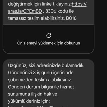 Aras Kargo Teslimat Sorunu Ve Müşteri Mağduriyeti