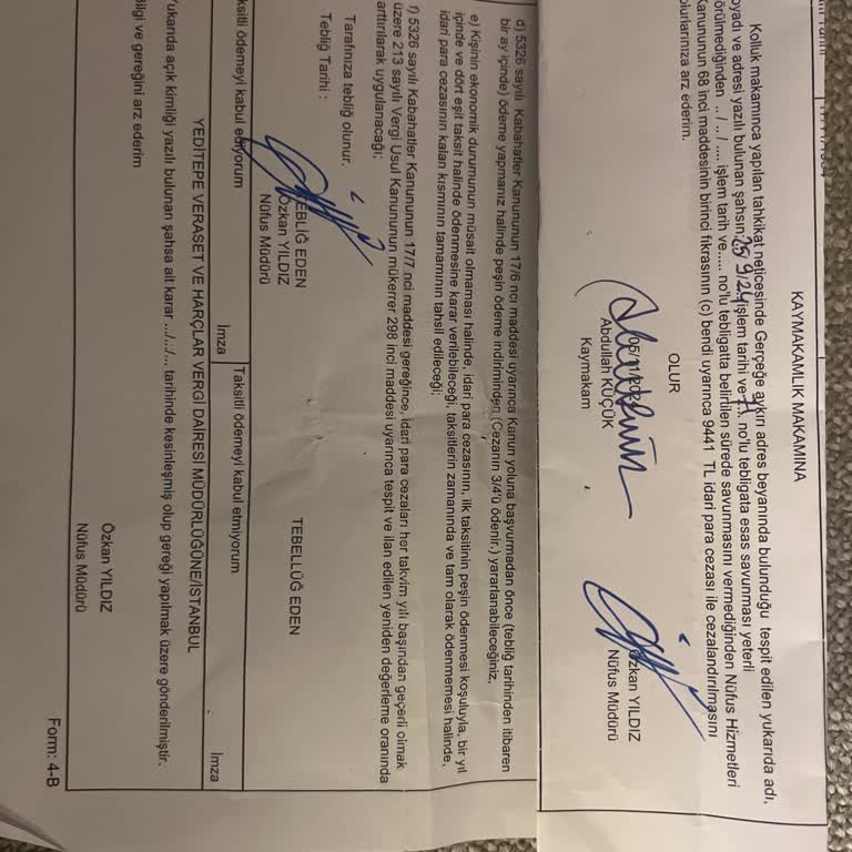 Yanlış Adres Cezası Ve Hatalı Tebligat