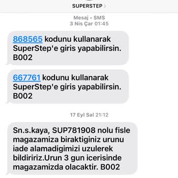 SuperStep Ayakkabı İade Sürecinde Sorun Yaşıyorum