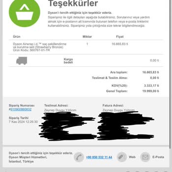 Dyson Siparişinde Bilgilendirme Eksikliği Ve Müşteri Hizmetleri Hayal Kırıklığı