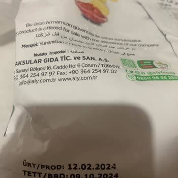 SKT Geçmiş Nachos Ürünü Sorunu