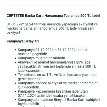 CepteTeb Kampanyasında Yanlış İade Ve Müşteri Hizmetleri Sorunu