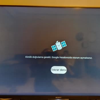 Sony TV'de Tod TV Yükleme Sorunu: Google Hesap Hatası