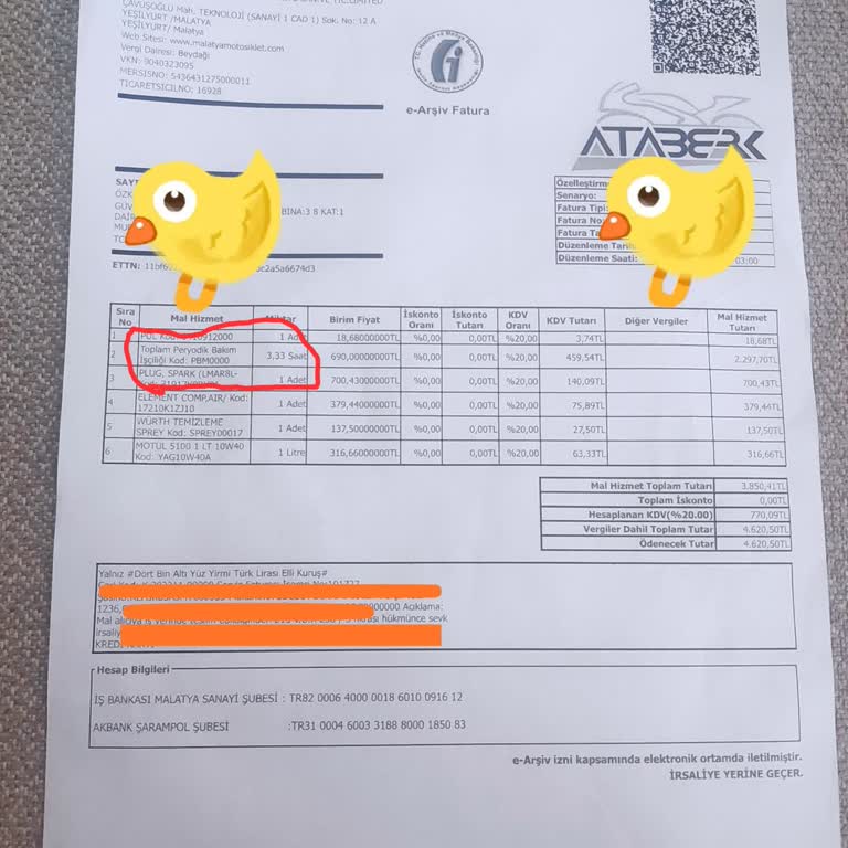 Honda Servisi Fazla İşçilik Ücretiyle Şaşırtıyor