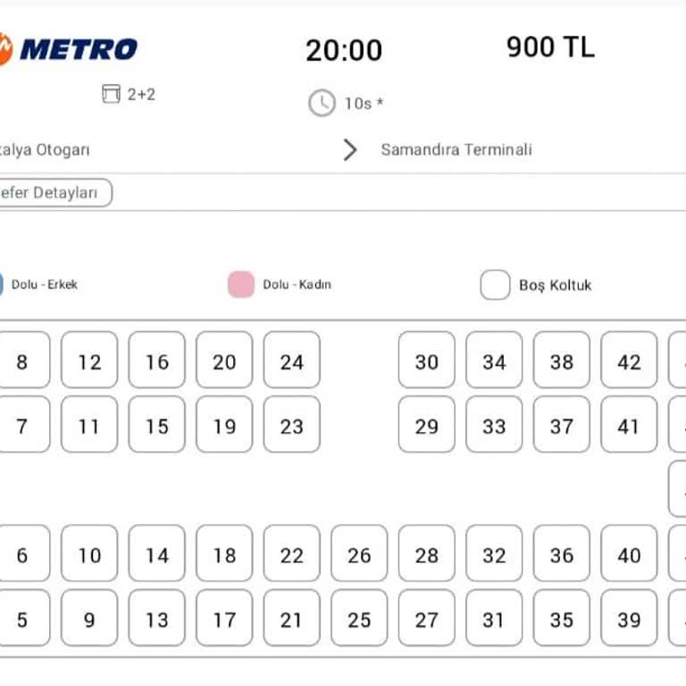 Otobüs Koltuk Değişikliği Bilgilendirilmeden Yapıldı