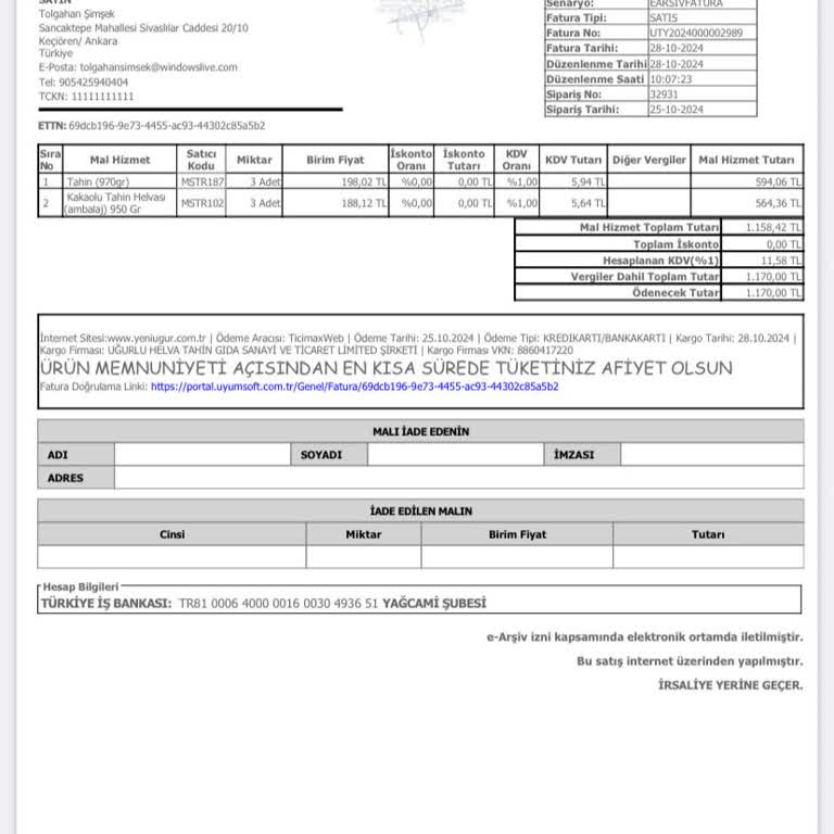 Tarihleri Gizlenmiş Tahin Ürünleri Şaşkınlığı