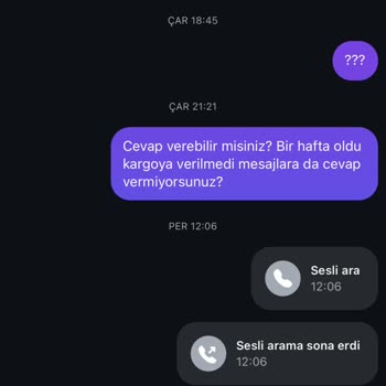 Sipariş Bilgisi Ve İletişim Eksikliği Sorunu