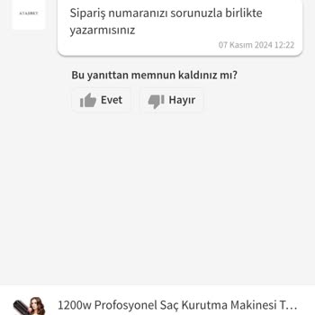 Trendyol'dan Aldığım Fön Tarağı Kısa Sürede Bozuldu Satıcı İlgisiz