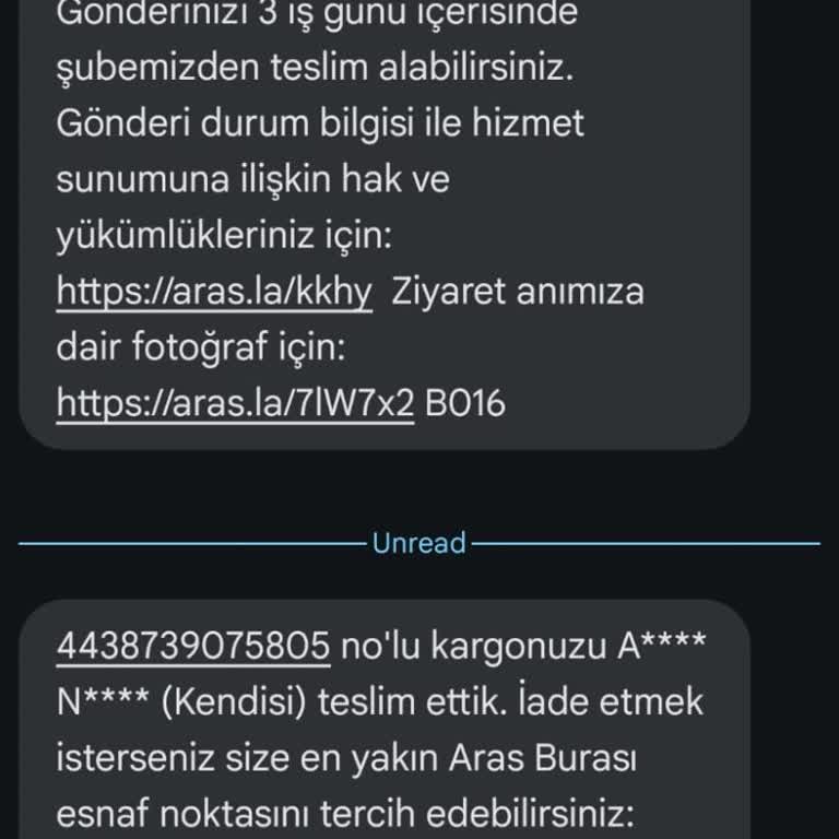 Aras Kargo İncirtepe Şubesi Kargocunun Sürekli Teslimat Sorunları