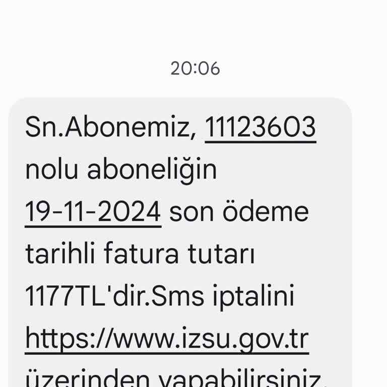Kullanılmayan Suya Gelen Yüksek Fatura Şoku