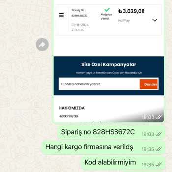 Tesettür Alışverişinde Kargo Bilgisi Sorunu