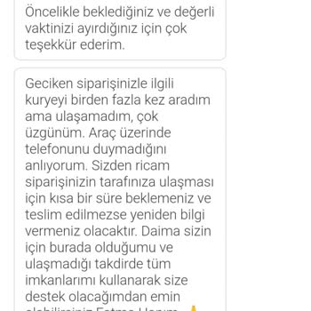 Teslim Edilmeyen Sipariş Ve İade Talebi