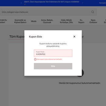 İndirim Kuponu Sorunu Ve Kampanya Hayal Kırıklığı