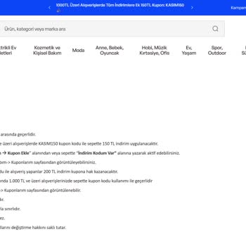 İndirim Kuponu Sorunu Ve Kampanya Hayal Kırıklığı
