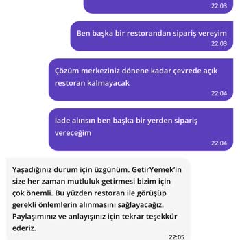 Getir Siparişim Yanlış Geldi Ve İade Talebim Bekletiliyor