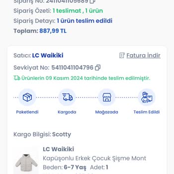 LCW Çocuk Montunda Dikiş Hatası Ve Renk Değişimi Sorunu