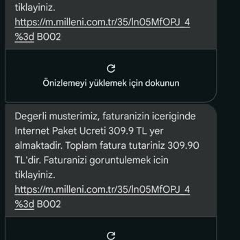 Millenicom'dan Çıkış Sonrası Fatura Ve Ulaşılamayan Müşteri Hizmetleri