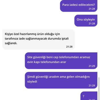 Yanlış Adrese Giden Sipariş Ve Hatalı Para İadesi