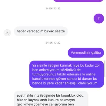Teslim Edilmeyen Sipariş Ve İade Sorunu