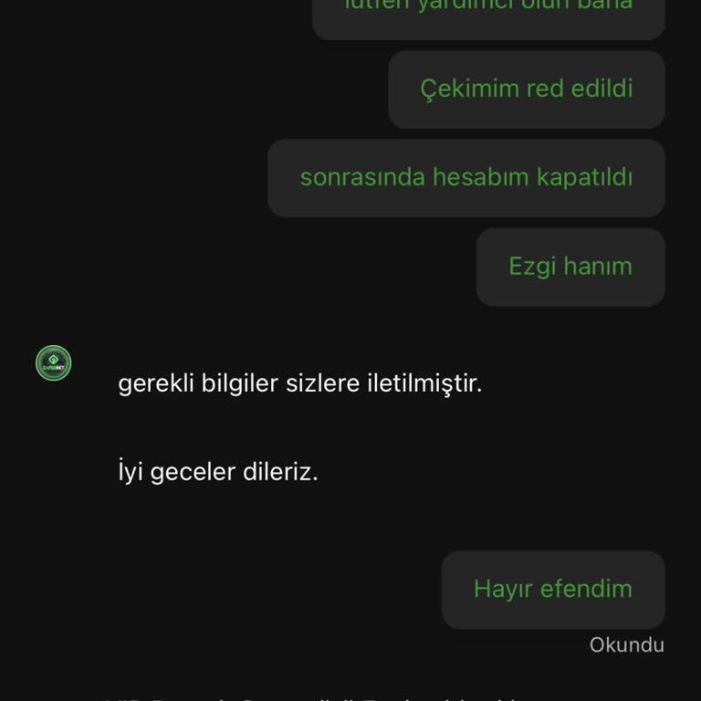Hesap Kapatma Ve Para İadesi Sorunu
