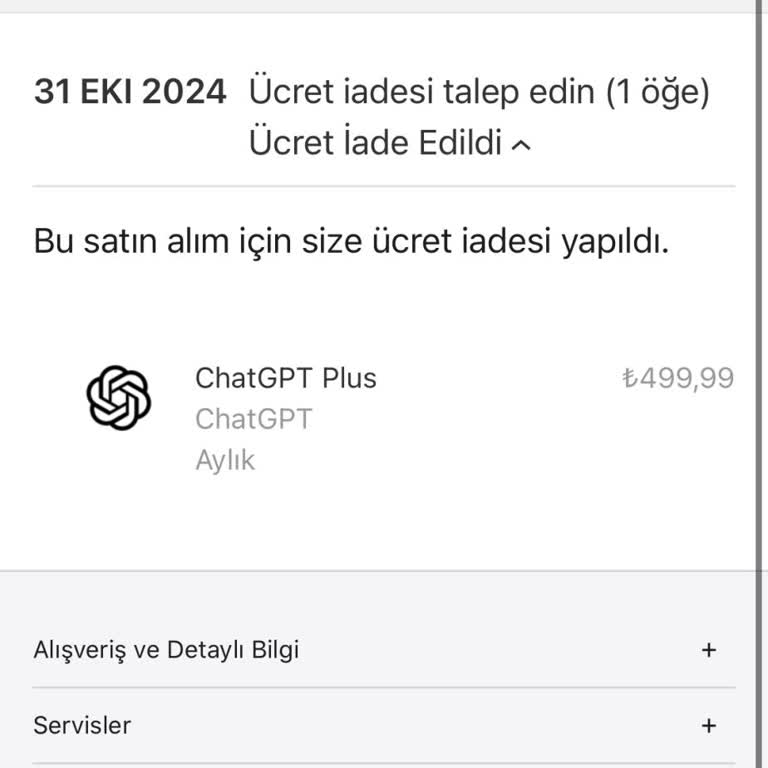 İade Edilmeyen Ücret Ve Yetersiz Müşteri Hizmetleri
