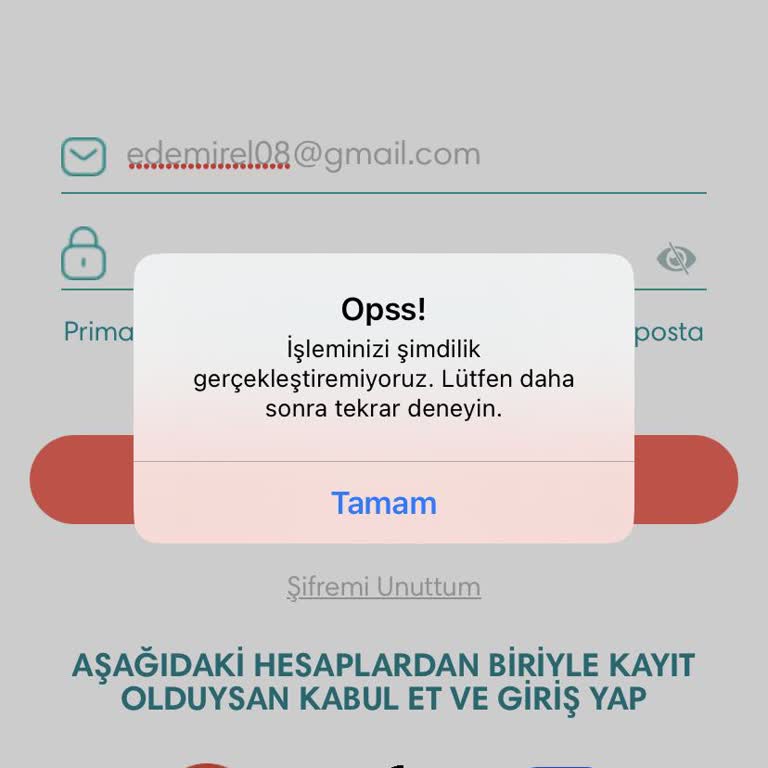 Prima Uygulamasına Erişim Sorunu Ve Puan Kaybı Endişesi