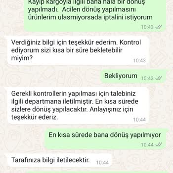 Kayıp Kargo Ve İlgisiz Müşteri Hizmetleri