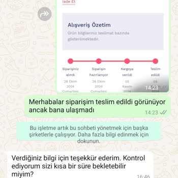 Kayıp Kargo Ve İlgisiz Müşteri Hizmetleri