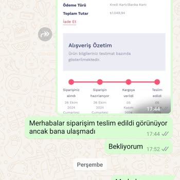 Kayıp Kargo Ve İlgisiz Müşteri Hizmetleri