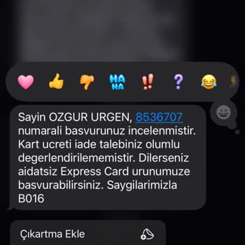 VakıfBank Kredi Kartı Üyelik Ücreti İadesi Talebi