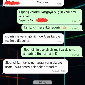 Kargoda Gecikme Ve Bilgilendirme Eksikliği