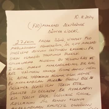 FLO Ayakkabılarında Su Geçirme Sorunu