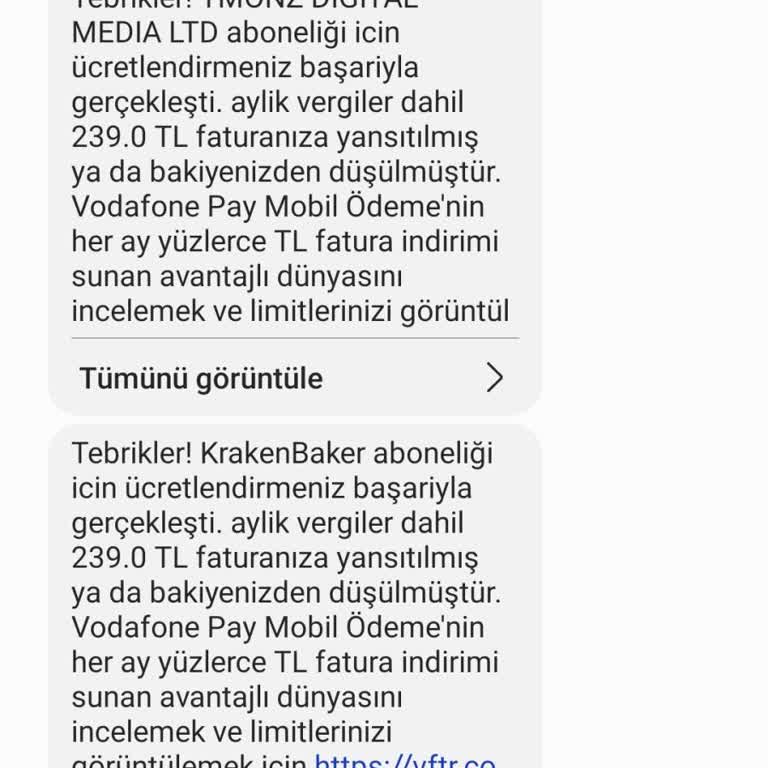 İzinsiz Abonelik Ve Fatura Şoku