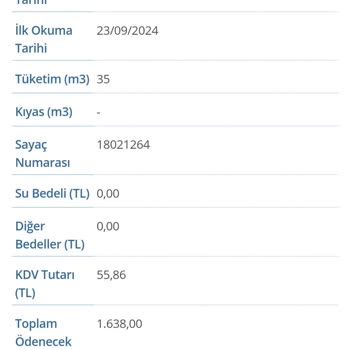 Su Faturasında Anlam Veremediğim Yüksek Tutarlar