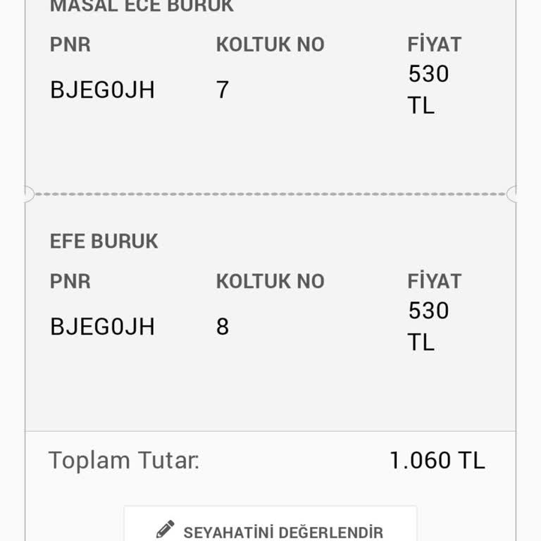 Otobüs Biletinde Çifte Satış Mağduriyeti