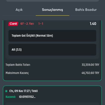 Bahis Platformunda Kazançların Silinmesi Sorunu