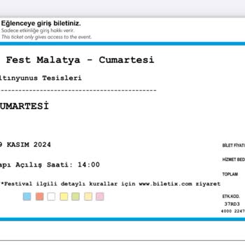 Alkollü Konser Bilgisi Eksikliği