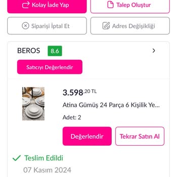 Pazarama Eksik Parçalarla Mağduriyet Yaşıyorum