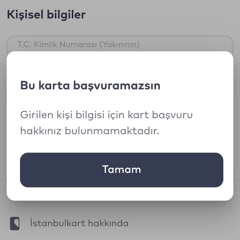İstanbulkart İptal Ve Başvuru Sorunu