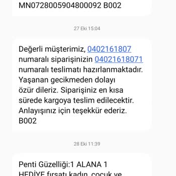 Penti'den Siparişlerim Nerede?