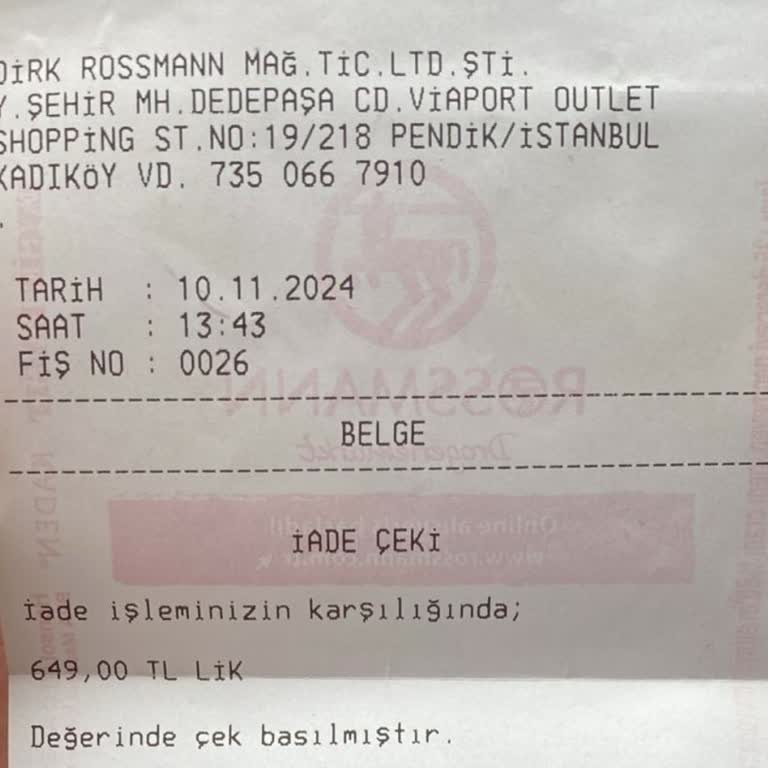 Rossmann'da İade Sürecinde Yaşanan Zorluklar