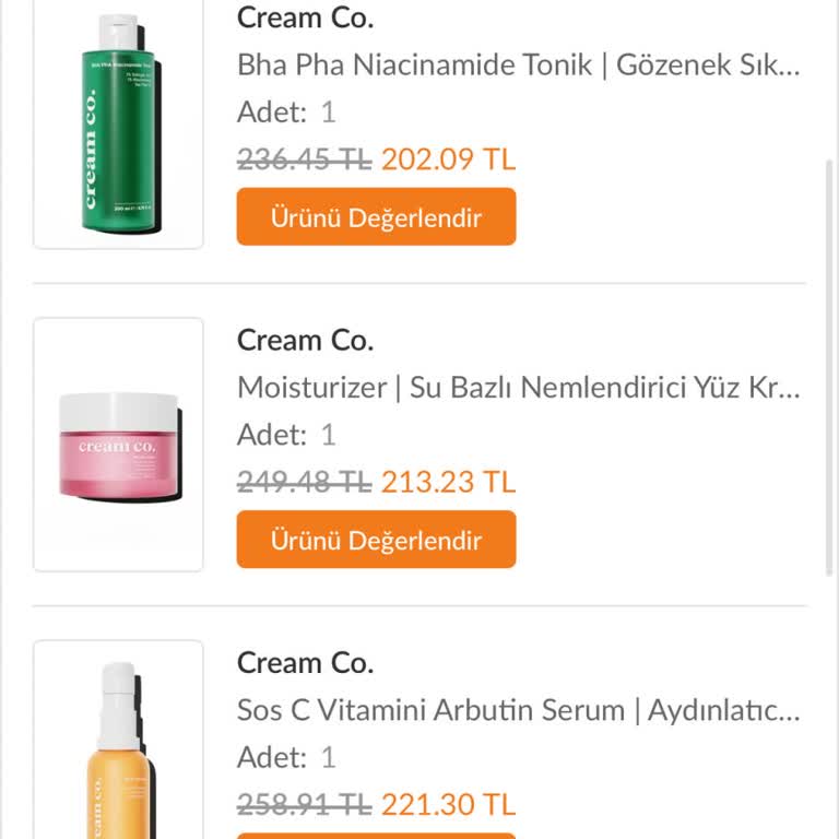 Cream Co Ürünleri Cildimde Sorun Yarattı