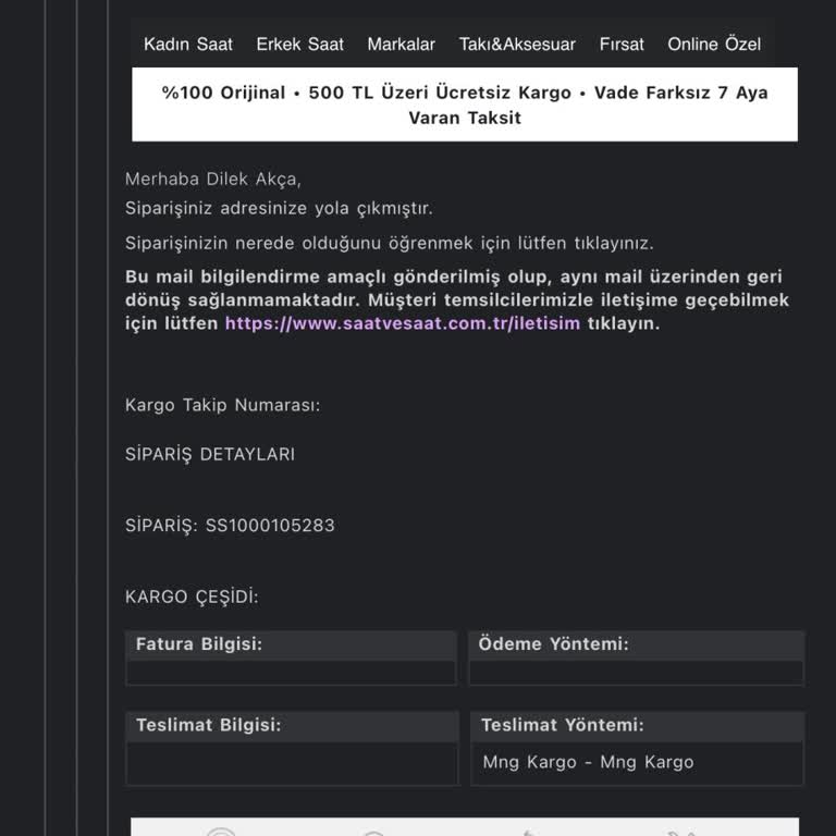 Eksik Ürün Ve İletişimsizlik Sorunu